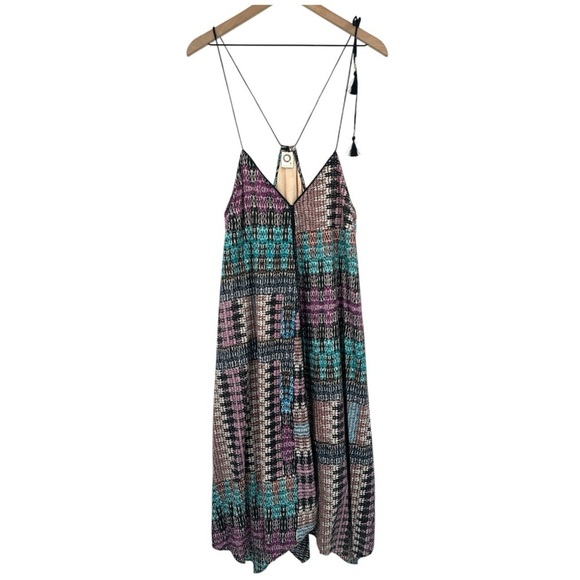 Anthropologie Akemi + Kin Riviera Tasseled Boho Midi Dress - Multicolor - Medium - Picture 4 of 12